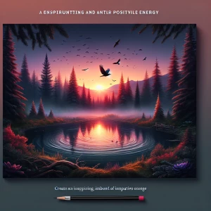 Provide a background context for a series of inspirational quote...