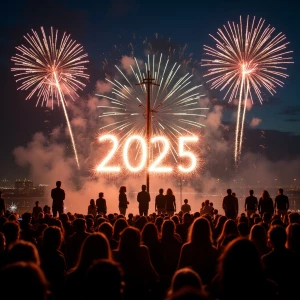 People celebrating new year 2025