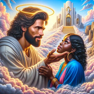 Create a 3-D realisticb, image artwork featuring the phrase 'Jes...