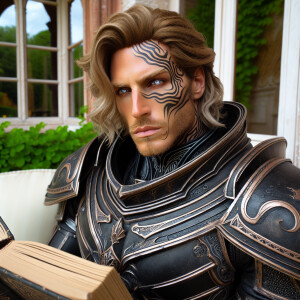 Caranthir-Ar-Fieniel from the Witcher. Black eldritch armor. Pal...