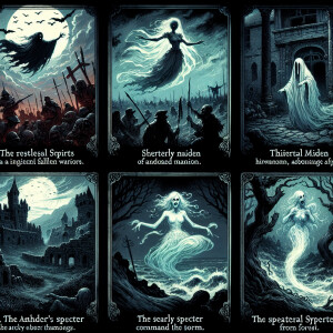 Draw legends about ghosts