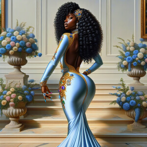hyper realistic air brushed oil painting art image of a beautifu...