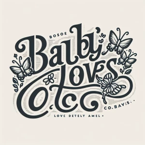 [Baby Loves Co.] Spell correctly and add butterflies big logo
