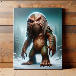 The Grinch  in the style of Yautja's (Hunter Predator),ultra-det...