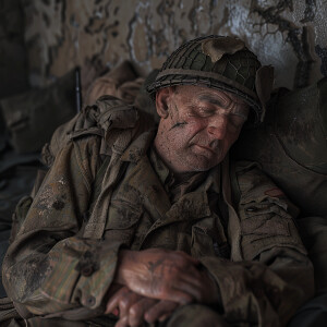 Old Tired US Army Airborne Ranger