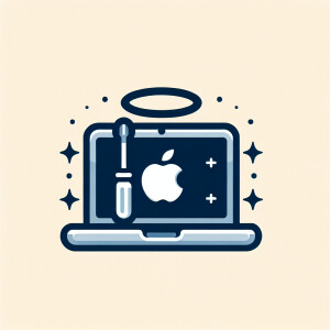 create a logo for macbook repair master, no text
