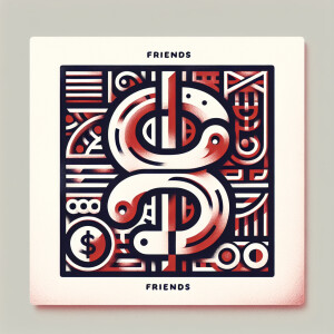 Hi. Draw a creative square postcard for friends with the Alfa Ba...