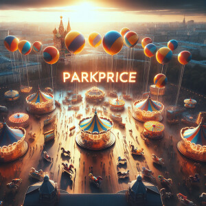 Вид с высоты птичьего полета. Город Москва, большой парк аттракц...