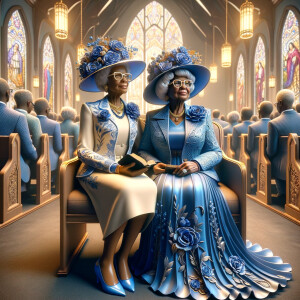 Adjust the 3-D realistic image to depict the African-American gr...