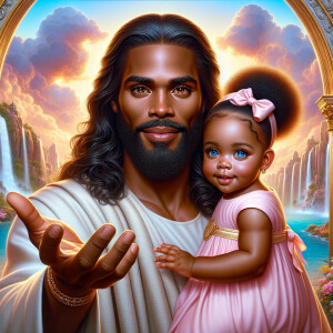 Create a 3D realistic artwork featuring the phrase 'Jesus Saves'...