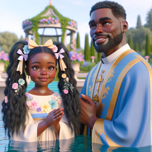 Create a lifelike image of an light skinned African-American Jes...