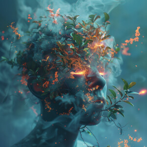 Generate a 3D ultra high-resolution image of an Ashwagandha plan...