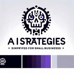 Design a purely graphical logo for "AIStrategyGuy" that represen...