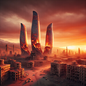 Baku Azerbaycan Flame Towers
