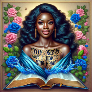 Create an image of an ultra-light-skinned African-American woman...