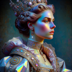 Porcelain skinned Queen of england