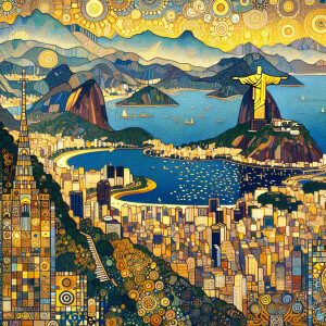 Imagine if Klimt had captured the beauty of Rio de Janeiro's mou...
