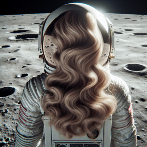 Create a hyperdetailed photorealistic of a female with long blon...