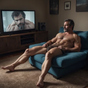 As I walk in the living room my dad was passed out on the couch...