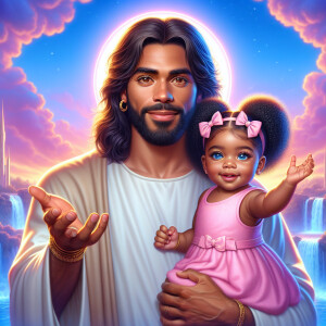 Create a 3D realistic artwork featuring the phrase 'Jesus Saves'...