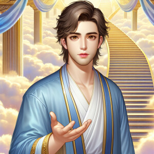 Create a 3-D Realistic image of a handsome 
 Jesus Christ He has...