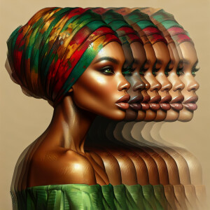 Create a mesmerizing piece of abstract art in shades of mild bro...