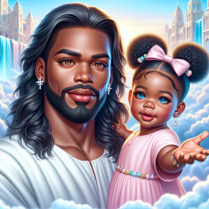 Create a 3D realistic artwork featuring the phrase 'Jesus Saves'...