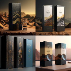 Luxurious product package box for coffee bags, unique product la...