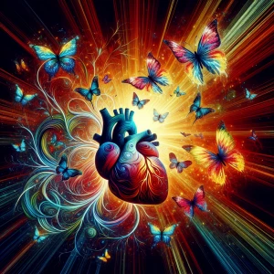 Generate an image that depicts life and death through the repres...