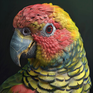 realistic parrot