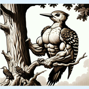 Mr Horsepower woodpecker