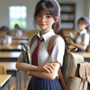 student girl realistic