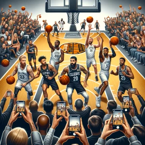 Instagram Celebrity basket ball event advertisement