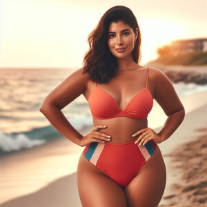 Show me a woman with a nice big ass in a bikini