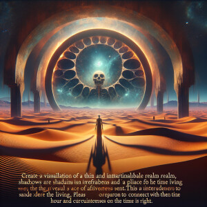 I dwell in realms unseen, where shadows linger and time is but a...