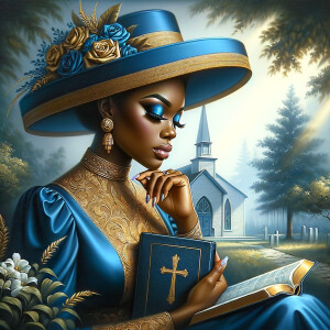 Render an airbrush oil painting of an African American woman wit...