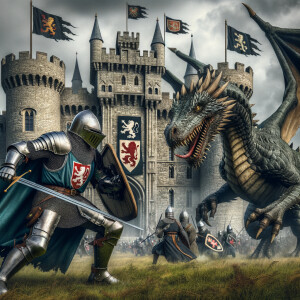 Knight vs dragon