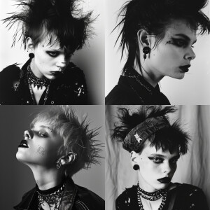 ERD fashion brand. Depressed piercing French punk 1980s.