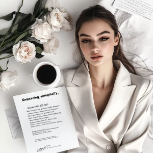 “Embracing simplicity, because elegance never goes out of style....