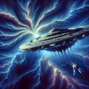 A swirling vortex of electrically charged plasma dances across t...