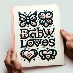 Different shaped logos for (Baby loves) logo
Use butterflies and...