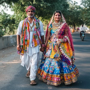 A middle-aged Indian man and his 54-year-old housemaid, both dre...