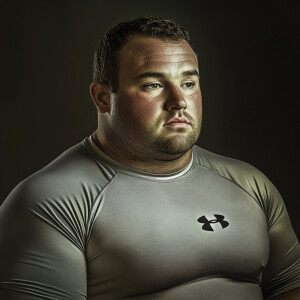 Create a hyper-realistic photograph full male body image scan of...