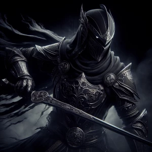 The Shadow Knight is a fierce and enigmatic figure, cloaked in d...