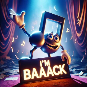 "In a surreal landscape, an anthropomorphic TikTok logo comes to...