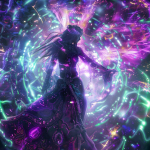 Ultra-realistic elven sorceress, captured in the style of Kirlia...