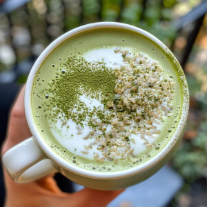 设计一款健康玄米抹茶奶茶