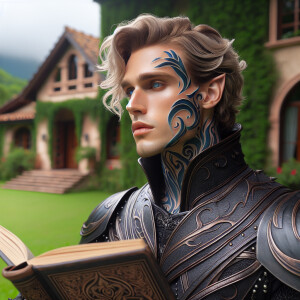 Caranthir-Ar-Fieniel from the Witcher. Black eldritch armor. Pal...