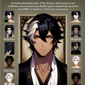 The son of Dracule Mihawk from One Piece and Yoruichi Shihouin f...