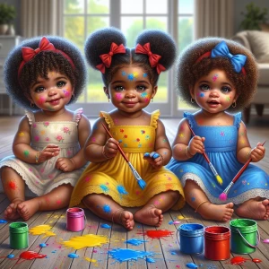 A heartwarming highly detailed vibrant digital airbrushed oil pa...